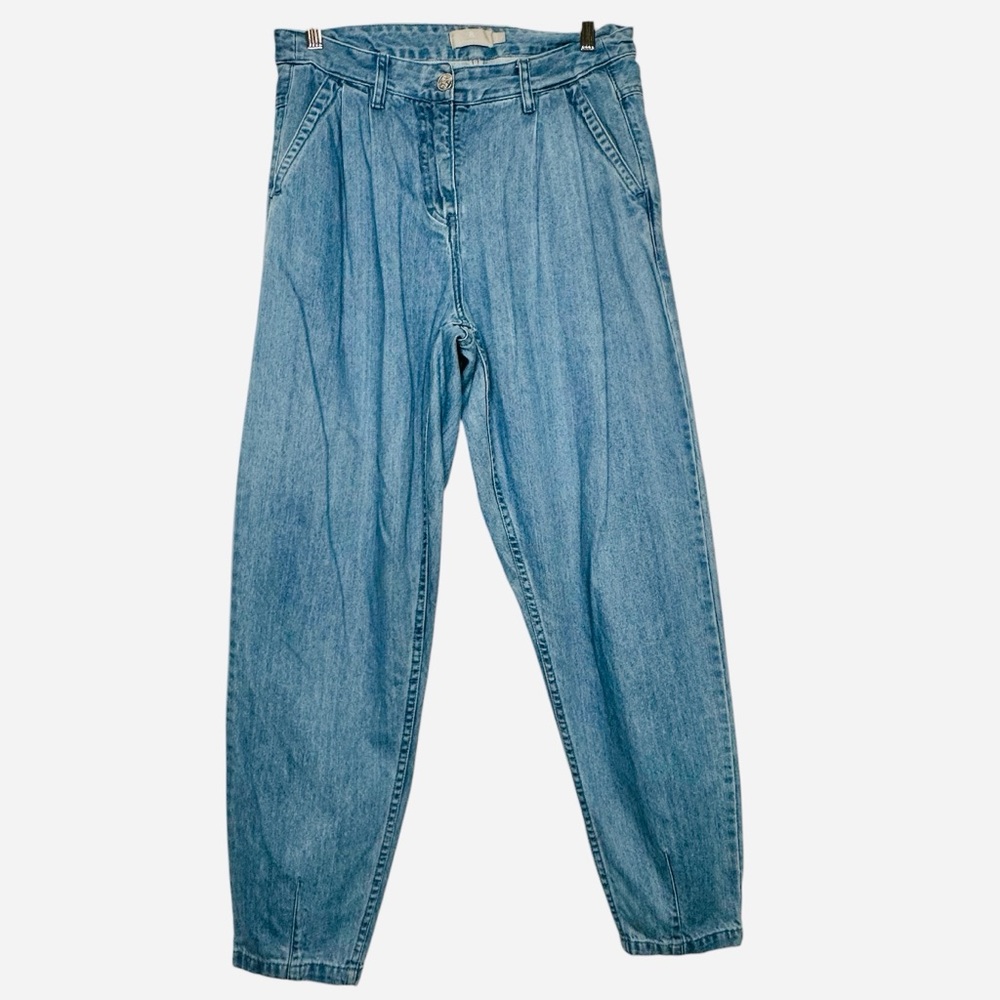 B. Copenhagen Women's Pleated High Waisted Jeans Relaxed Fit Sz.40 Retro
80s